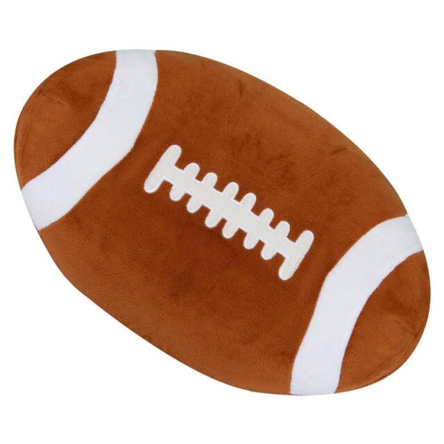 VFM e-Store Wall Decoration Plush American Football Plush 41cm x 34cm Brown X 1 - Size: 41 cm x 34 cm - image 1