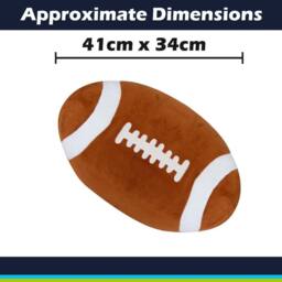 VFM e-Store Wall Decoration Plush American Football Plush 41cm x 34cm Brown X 1 - Size: 41 cm x 34 cm - thumbnail 2