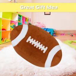 VFM e-Store Wall Decoration Plush American Football Plush 41cm x 34cm Brown X 1 - Size: 41 cm x 34 cm - thumbnail 3