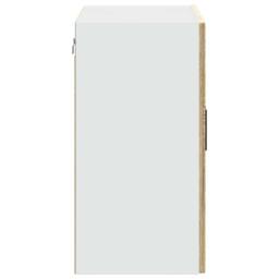 Berkfield Home Kitchen Wall Cabinet with Glass Door Porto Sonoma Oak in Light Tan - thumbnail 8