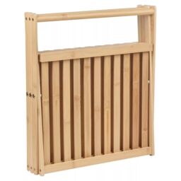 EONLION 4-Tier Bamboo Bathroom Storage Rack, Freestanding Toiletries Organizer in Light Brown - thumbnail 5