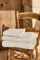 CHRISTY 'Portobello Stripe' Coastal Inspired Towels in Beige - thumbnail 2