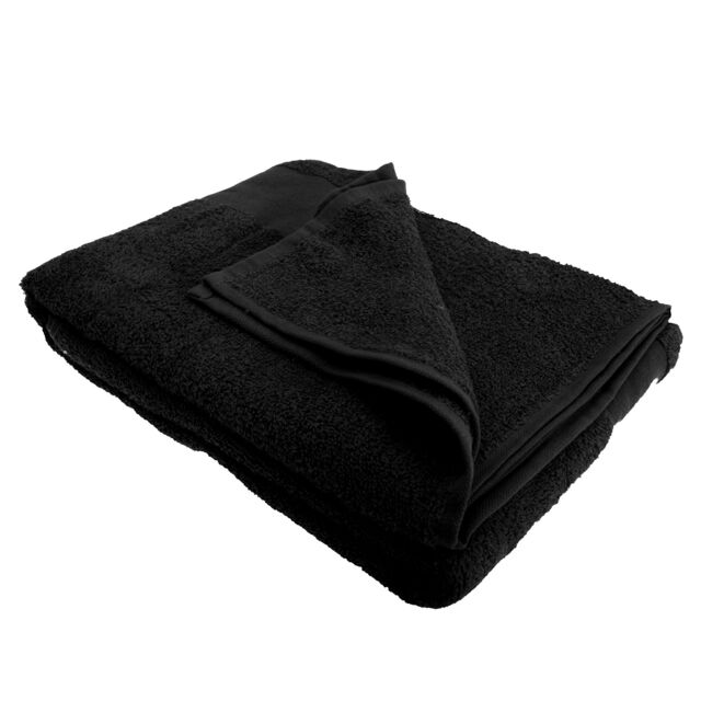 SOL'S Island 100 Bath Sheet / Towel (100 X 150cm) in Black - Size: 100 X 150 cm - image 1