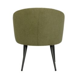 Home Garden Direct Comodo Armchair in Teddy Fleece Fabric Single Chair Boucle in Green - thumbnail 8