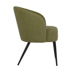 Home Garden Direct Comodo Armchair in Teddy Fleece Fabric Single Chair Boucle in Green - thumbnail 7