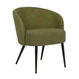 Home Garden Direct Comodo Armchair in Teddy Fleece Fabric Single Chair Boucle in Green - thumbnail 6