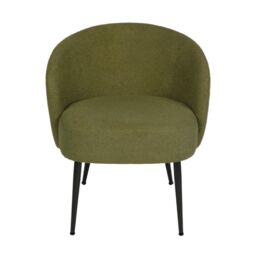 Home Garden Direct Comodo Armchair in Teddy Fleece Fabric Single Chair Boucle in Green - thumbnail 5