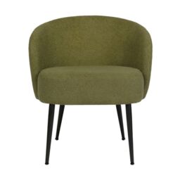 Home Garden Direct Comodo Armchair in Teddy Fleece Fabric Single Chair Boucle in Green - thumbnail 4