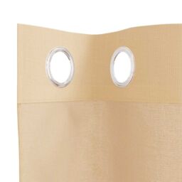 Berkfield Home Voile Curtains with Grommets 2 pcs Sand in Brown - thumbnail 5