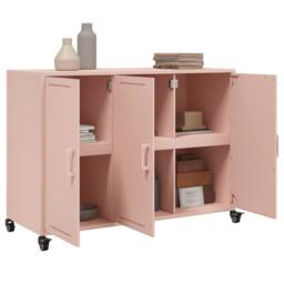 Berkfield Home Sideboard Pink 100.5x39x72 cm Steel - thumbnail 5