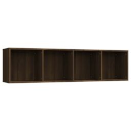 Berkfield Home Book Cabinet/TV Cabinet Brown Oak 143x30x36cm Engineered Wood - Size: 143 x 30 x 36 cm - thumbnail 2