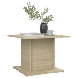 Berkfield Home Decorative Coffee Table Sonoma Oak 55.5x55.5x40 cm Engineered Wood in Beige