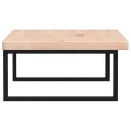 Berkfield Home Basin Shelf Wall Mounted Steel & Solid Wood Oak in Brown - thumbnail 5