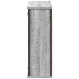 Berkfield Home Bathroom Wall Cabinet with Mirror Grey Sonoma 60x21x60 cm - Size: 60 x 21 x 60 cm - thumbnail 6