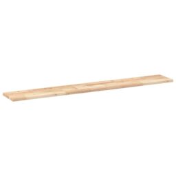 Berkfield Home Floating Shelf 160x20x2 cm Untreated Solid Wood Acacia in Brown - Size: 160 x 20 x 2 cm - thumbnail 3