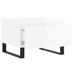 Berkfield Home Modern Coffee Tables 2 pcs High Gloss White 50x46x35 cm Engineere - Size: 50 x 46 x 35 cm - thumbnail 7