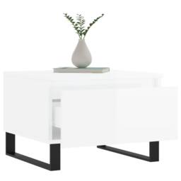 Berkfield Home Modern Coffee Tables 2 pcs High Gloss White 50x46x35 cm Engineere - Size: 50 x 46 x 35 cm - thumbnail 4