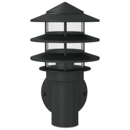 Berkfield Home Outdoor Wall Light Black Stainless Steel - thumbnail 4