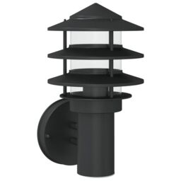 Berkfield Home Outdoor Wall Light Black Stainless Steel - thumbnail 2