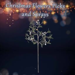 VFM e-Store Christmas Stem Leaves Decoration 70cm x 10cm Green X 1 - Size: 70 cm x 10 cm - thumbnail 3