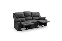 Home Detail Enoch 3 Seater Manual Recliner Sofa in Black - thumbnail 3