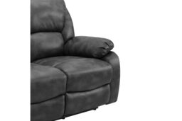 Home Detail Enoch 3 Seater Manual Recliner Sofa in Black - thumbnail 4