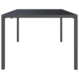 Berkfield Home Garden Table Anthracite 200x100x72 cm Steel in Black - Size: 200 x 100 x 72 cm - thumbnail 4