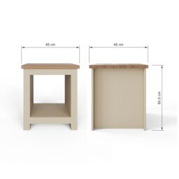 GFW Lancaster Side Table with Shelf in Cream - thumbnail 6