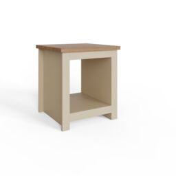 GFW Lancaster Side Table with Shelf in Cream - thumbnail 3