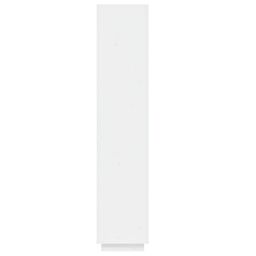 Berkfield Home Book Cabinet/Room Divider White 40x35x167 cm Solid Wood Pine - Size: 40 x 35 x 167 cm - thumbnail 6