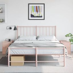 Berkfield Home Bedside Cabinets 2 pcs Pink 34.5x39x44 cm Steel - thumbnail 1
