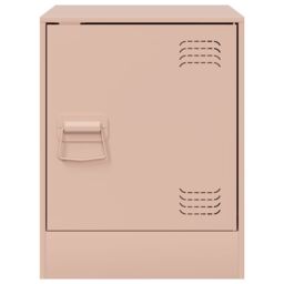 Berkfield Home Bedside Cabinets 2 pcs Pink 34.5x39x44 cm Steel - thumbnail 5
