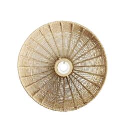 Voltico Handwoven Natural Rope Lampshade - 28cm Dome Design in Brown - thumbnail 4
