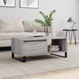 Berkfield Home Coffee Table Grey Sonoma 90x50x36.5 cm Engineered Wood - thumbnail 2