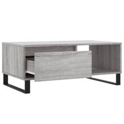 Berkfield Home Coffee Table Grey Sonoma 90x50x36.5 cm Engineered Wood - thumbnail 6