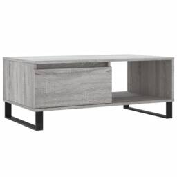 Berkfield Home Coffee Table Grey Sonoma 90x50x36.5 cm Engineered Wood - thumbnail 1
