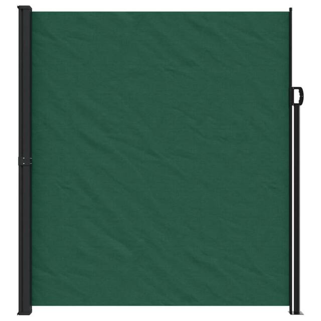 Berkfield Home Retractable Side Awning Dark Green 220x600 cm - image 1