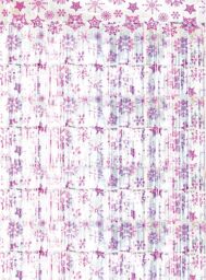 Netagon Shimmer Tinsel Curtain Christmas Snow Design 2M x 1M Pink - thumbnail 7