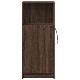 Berkfield Home Sideboard with LED Brown Oak 42.5x34x100 cm Engineered Wood - thumbnail 6