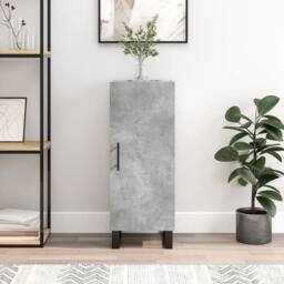 Berkfield Home Sideboard Concrete Grey 34.5x34x90 cm Engineered Wood - thumbnail 2