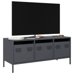 Berkfield Home TV Cabinet Anthracite 101.5x39x43.5 cm Cold-rolled Steel in Black