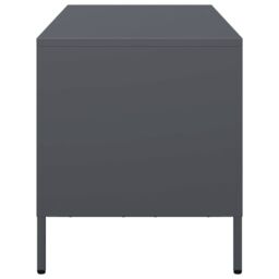 Berkfield Home TV Cabinet Anthracite 101.5x39x43.5 cm Cold-rolled Steel in Black - thumbnail 6