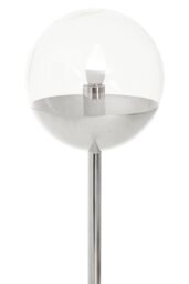 Orsina Minimalist Chrome Finish Metal Floor Lamp, Sturdy & Stable Bedroom Lamp, Versatile Tall Livingroom Lamp in Silver - thumbnail 6