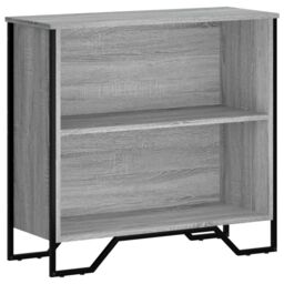 Berkfield Home Bookcase Grey Sonoma 80x31x74.5 cm Engineered Wood - thumbnail 2