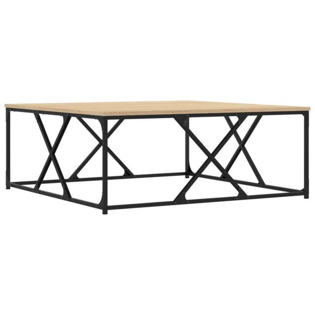 Berkfield Home Coffee Table Sonoma Oak 100x100x40 cm Engineered Wood in Brown - Size: 100 x 100 x 40 cm - image 1