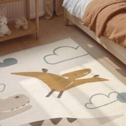 THE RUGS Adventures Kids Rug Dino Cream Multicolour Kids Bedroom Rug - Size: 120 cm x 170 cm - thumbnail 9