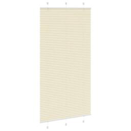 Berkfield Home Pleated Blind Cream 110x200 cm Fabric Width 109.4 cm Polyester