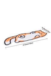 Living and Home Cartoon Cat Shaped Non-Slip Floor Mat Area Rug in Orange - Size: 40 cm x 120 cm - thumbnail 7
