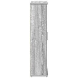 Berkfield Home Bathroom Cabinet with Roll Holder Grey Sonoma 39x22x90 cm - Size: 39 x 22 x 90 cm - thumbnail 6