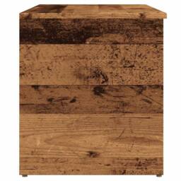 Berkfield Home Storage Chest Old Wood 84x42x46 cm Engineered Wood in Brown - Size: 84 x 42 x 46 cm - thumbnail 5